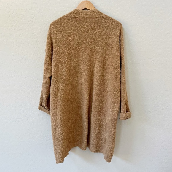 Eileen Fisher Honey Organic Cotton Boucle Long Cardigan - Picture 3 of 8